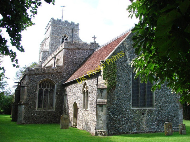 Photo 6"x4" Preston St Mary\u00e2\u0080\u0099s church Preston St Mary c2007