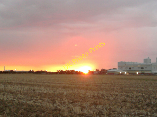 Photo 6"x4" Sunset over the North Wall Pyewipe c2010