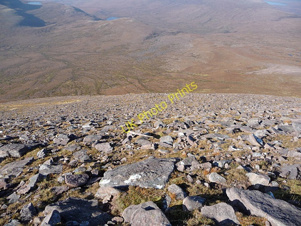 Photo 6"x4" Northwest slopes of Beinn Alligin Alligin Shuas c2010