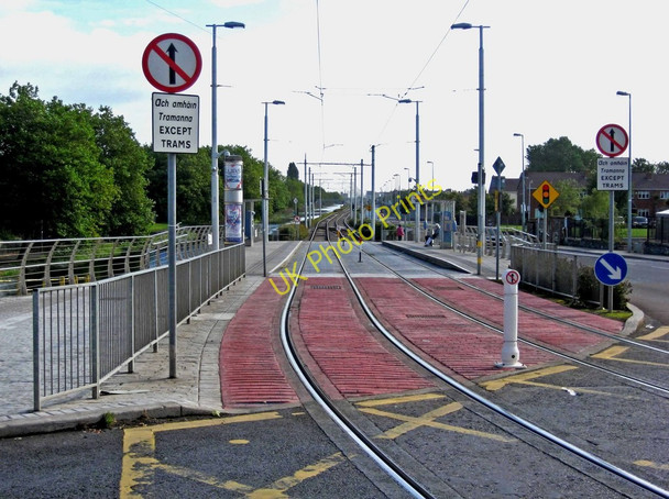 Photo 6"x4" Black Horse\/An Capall Dubh tram stop, LUAS Red Line, Inchicore\/Inse Ch\u00c3\u00b3r Drimnagh c2010