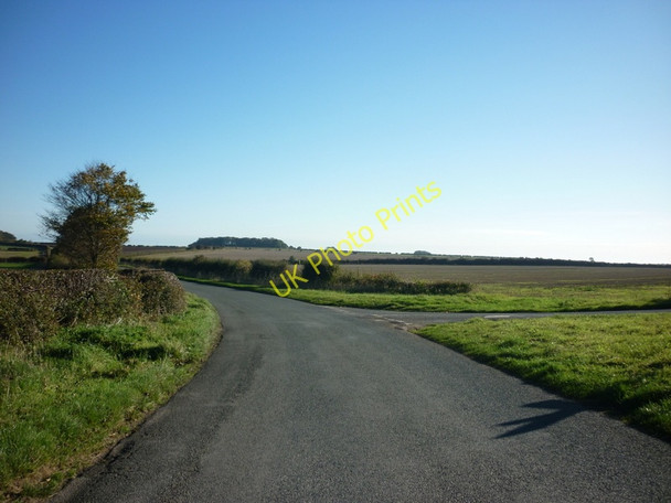 Photo 6"x4" Driffield Road towards Wetwang Huggate c2010