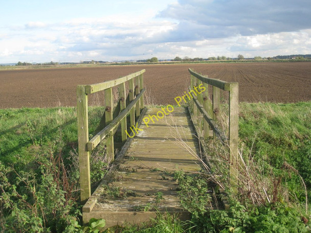 Photo 6"x4" Footbridge on Broad Fen Lane Balderton\/SK8151 c2010