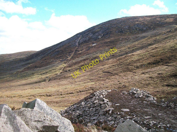 Photo 6"x4" The Carr's Face incline from the waste tips of Crannoge Quarry Newcastle\/J3732 c2010