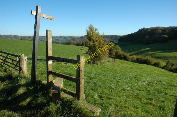 Photo 6"x4" Footpath to Tintern Chapel Hill\/SO5200 c2010