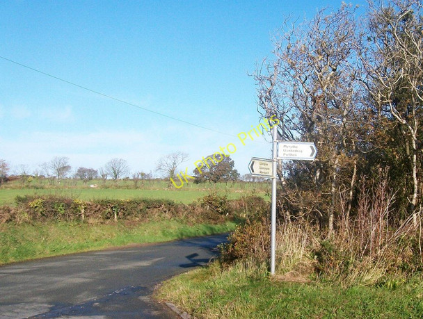 Photo 6"x4" Minor road junction near Fferm Coed y fron  Mynytho c2010