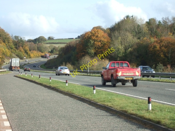 Photo 6"x4" A30 looking east from a lay-by South Tawton c2010