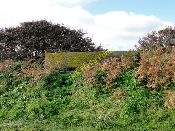 Photo 6"x4" Suffolk Square style pillbox at Benacre Kessingland Beach c2010
