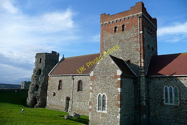 Photo 6"x4" Dover Castle, Roman lighthouse and Saxon church Dover\/TR3141 c2010 P1