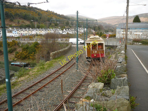 Photo 6"x4" Tram crossing, Ramsey Road, Laxey Laxey c2010
