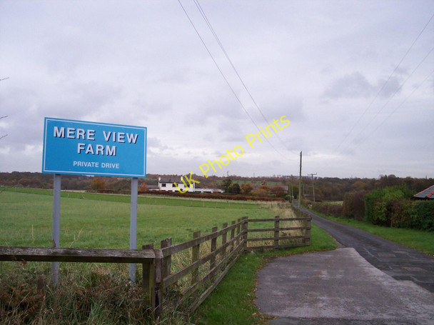 Photo 6"x4" Entrance to Mere View Farm off Burrows Lane Prescot c2010