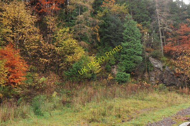 Photo 6"x4" Remains of a small quarry at the side of the A82 Glas-dhoire c2010