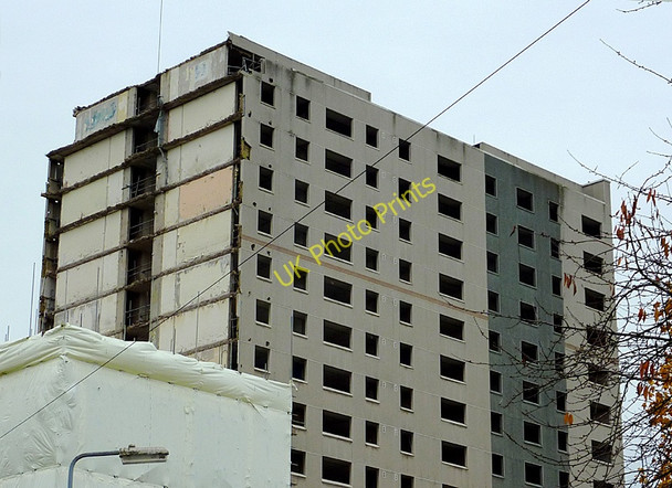 Photo 6"x4" The demolition of Phoenix Rise at Blakenhall, Wolverhampton Wolverhampton c2010