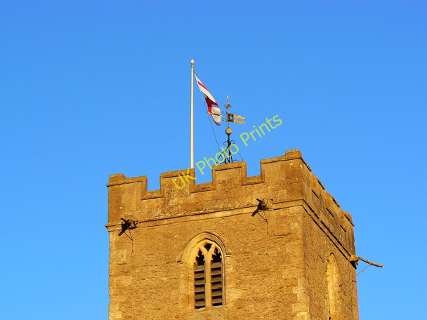 Photo 6"x4" Top of the tower of the Church of St Denys, Stanford in The Vale Stanford in the Vale c2010