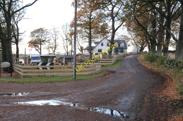 Photo 6"x4" The Oaks, and farm road to Camoquhill Balfron Station c2010