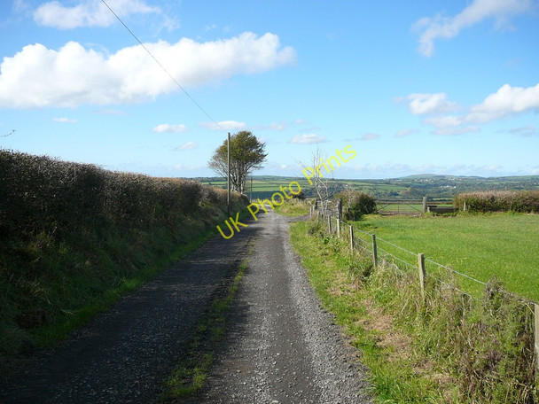 Photo 6"x4" Farm track leading down to Clyngwyn Farm Efailwen c2010
