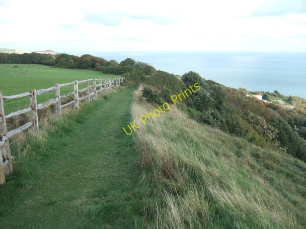 Photo 6"x4" Coastal footpath on West Cliff Blackgang c2010 P1