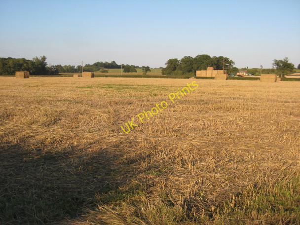 Photo 6"x4" Straw field at Dunstall Dunstall Common c2010