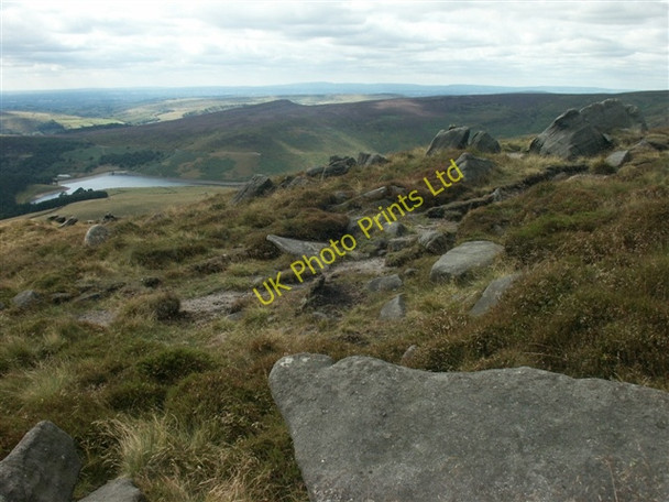 Photo 6"x4" Rocky Moorland on Kinder Scout Farlands Booth c2006