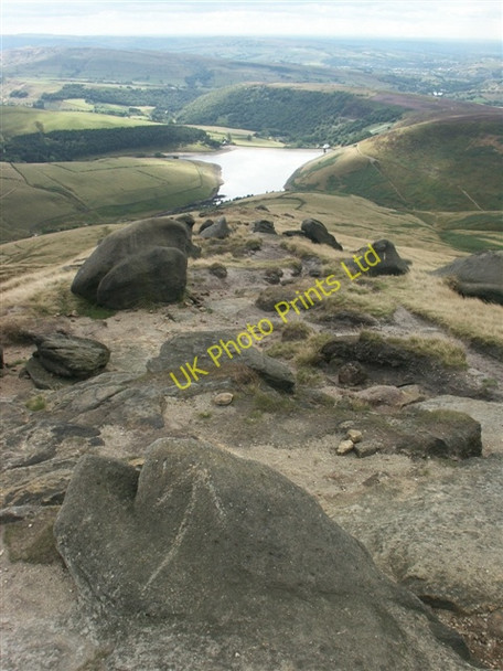 Photo 6"x4" Rocky headland, Kinder Scout Farlands Booth c2006