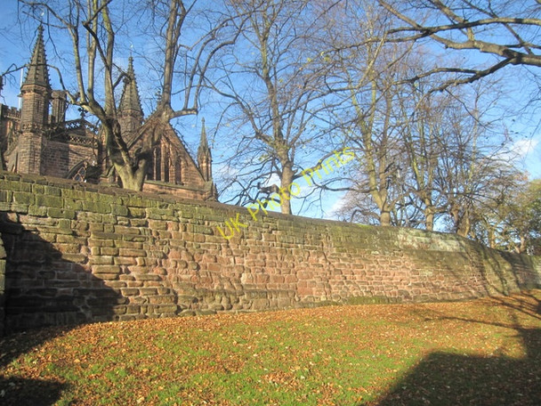 Photo 6"x4" The city walls east of the cathedral Chester c2010