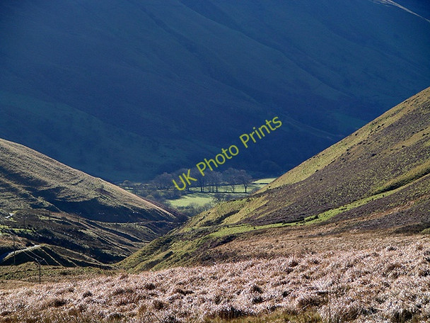 Photo 6"x4" Nant Troed-y-rhiw descends towards Esgair-wen and Afon Ystwyth Yr Allt\/SN8376 c2010