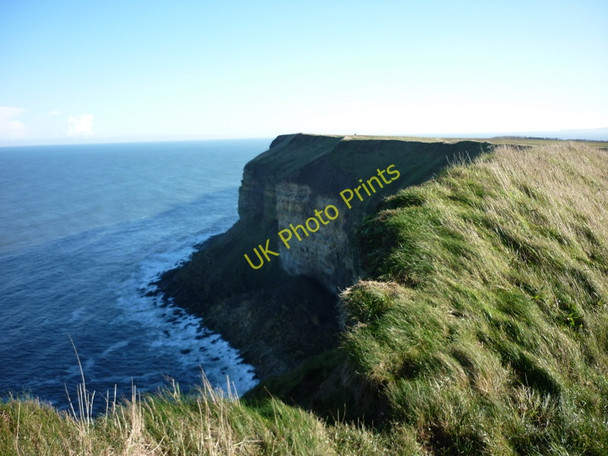 Photo 6"x4" North Cliff from the Cleveland Way Filey c2010
