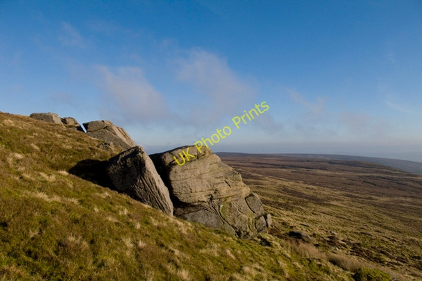 Photo 6"x4" Little Bull Stones above Croasdale Reeves Edge c2010