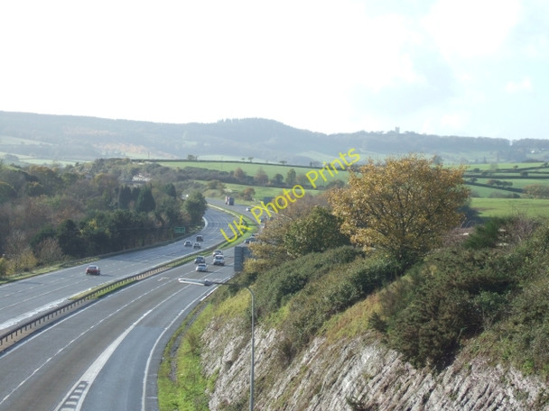 Photo 6"x4" A38 heading west close to the end of the M5 Kennford c2010