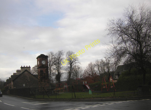 Photo 6"x4" Small Clock tower near Deanston Primary School Doune\/NN7301 c2010
