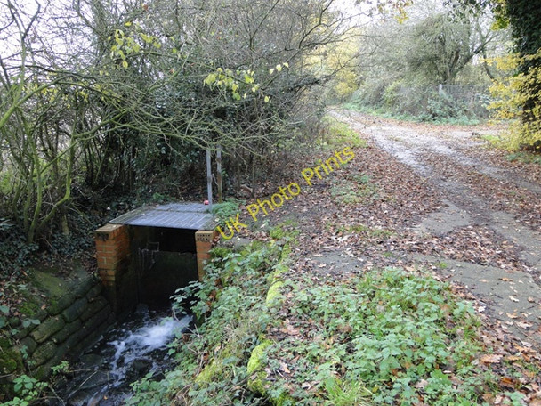 Photo 6"x4" Outflow from settling tanks at turkey processing factory Upper Holton c2010