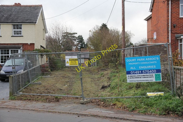 Photo 6"x4" Signs on the fencing Cholsey c2010
