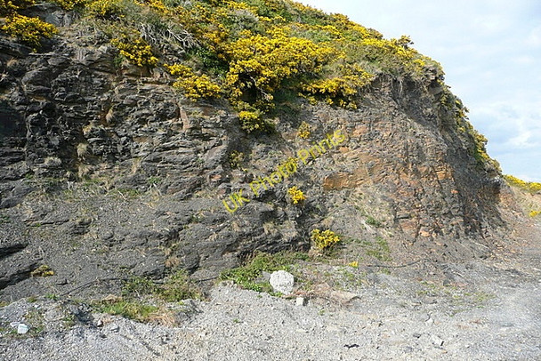 Photo 6"x4" Rock formation at Aillroe Beg Loghill c2010