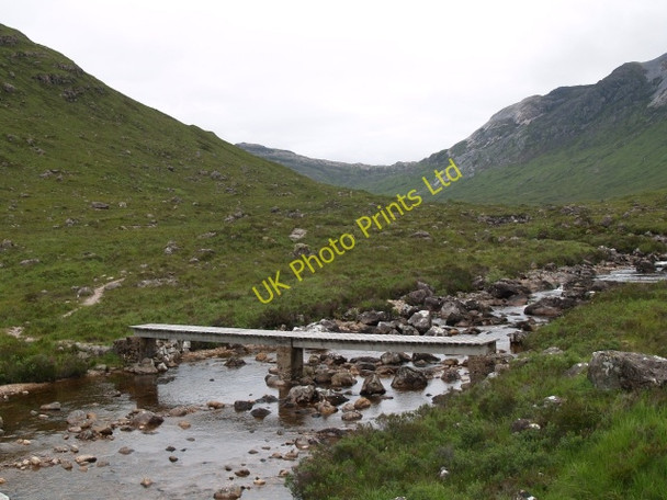 Photo 6"x4" Footbridge, Fionn-abhainn Coulags c2006