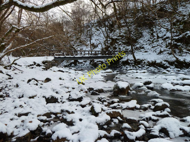 Photo 6"x4" Bridge over Abhainn Chonaig, Morvich Carn-gorm c2010
