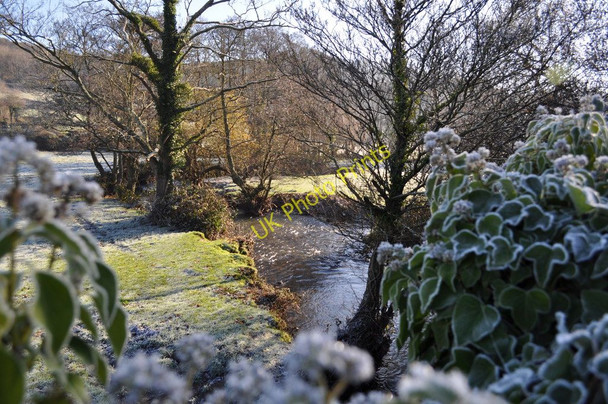 Photo 6"x4" The view downstream on the river Caen from Buckland bridge Braunton c2010