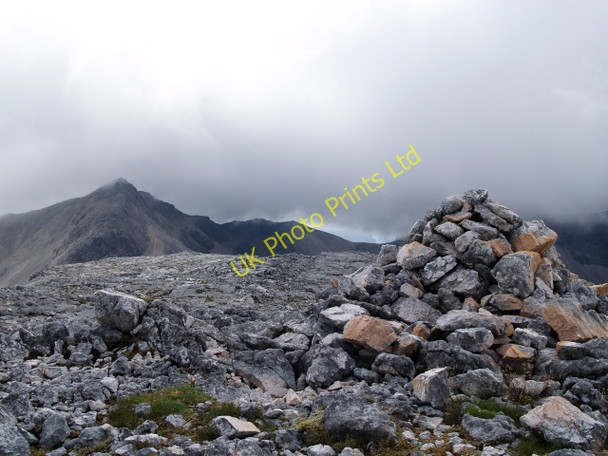 Photo 6"x4" Summit Cairn, Ruadh-stac Beag. Ruadh-stac Beag c2006