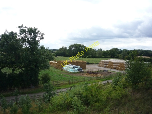 Photo 6"x4" Bales from A19 bridge Easingwold c2010