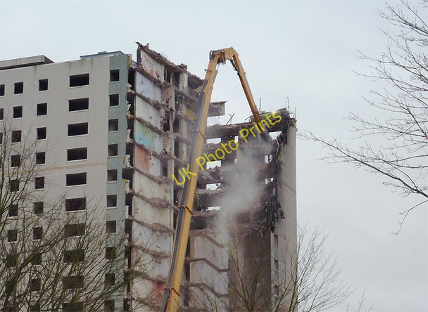 Photo 6"x4" Demolition of Phoenix Rise in Blakenhall, Wolverhampton Wolverhampton c2010