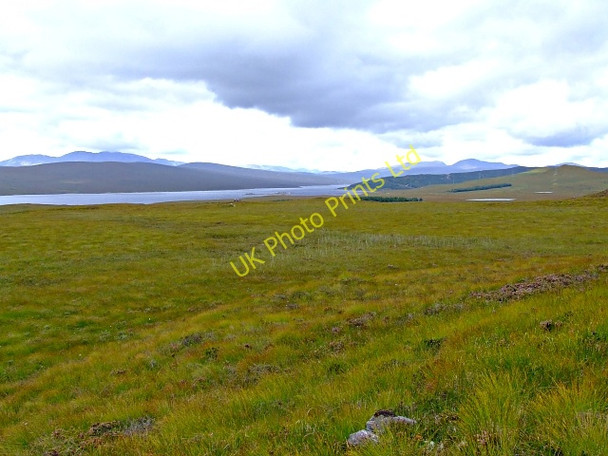 Photo 6"x4" Moorland with Loch Shin in the distance Allt an Laoigh\/NC4919 c2006