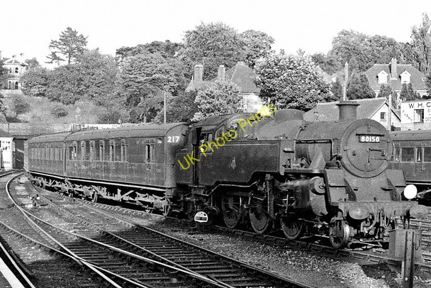 Photo 6"x4" Tonbridge - Brighton train entering Tunbridge Wells West Station Royal Tunbridge Wells c1961