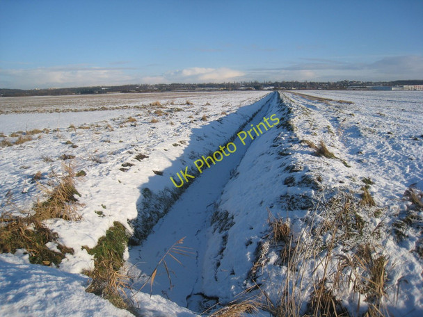 Photo 6"x4" Looking towards Scunthorpe along Soak Mere Drain Gunness c2010