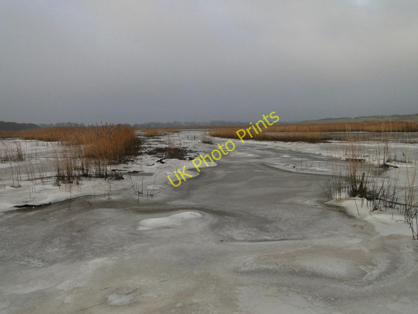 Photo 6"x4" Blythburgh marshes on Christmas morning Blythburgh c2010
