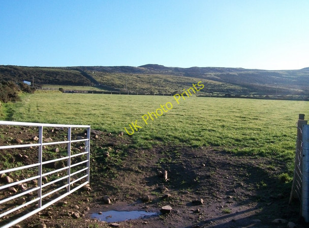 Photo 6"x4" Pasture land at Craig Ewig with the northern slopes of Mynydd Rhiw forming the background Bryncroes c2010
