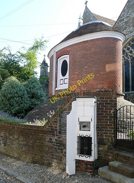 Photo 6"x4" Water tower in Rye churchyard Rye c2010