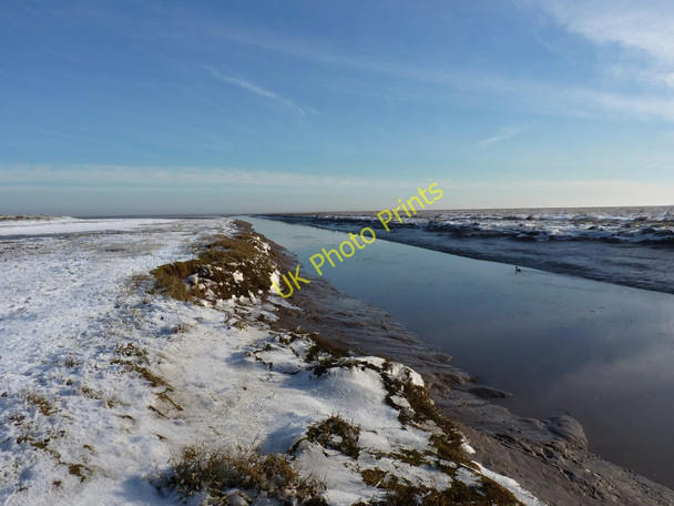 Photo 6"x4" The tidal Great Eau at Saltfleet Haven Saltfleet c2010