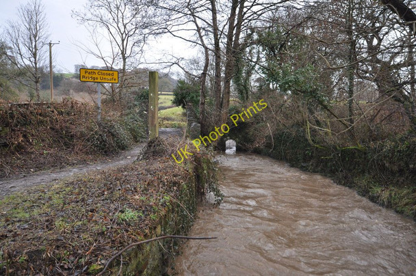 Photo 6"x4" The bridge on Bradiford Water near Shearford Lane as seen from downstream Barnstaple c2011
