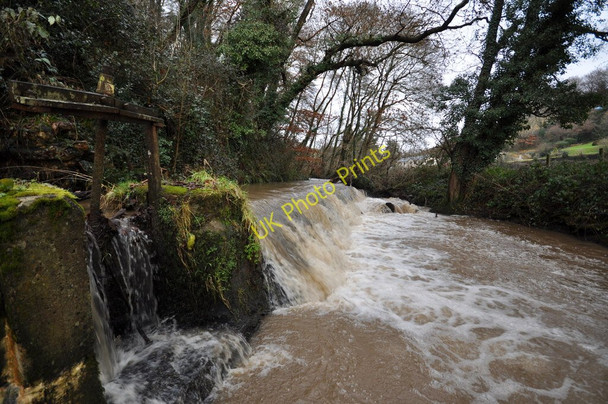 Photo 6"x4" A weir and sluice gate on Bradiford Water in Tutshill Wood Barnstaple c2011
