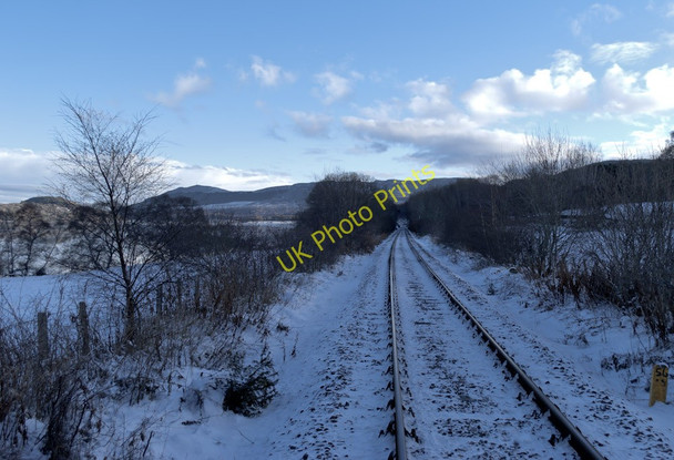 Photo 6"x4" Far North line from private level crossing Ardchronie c2011