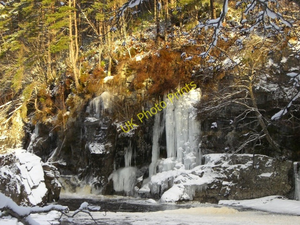 Photo 6"x4" Ice fall by the Blackwater River Strath Garve \/ Srath Gairbh c2011