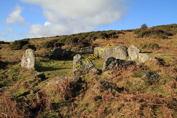 Photo 6"x4" Hut circle on Easden Hill Langstone\/SX7482 c2011